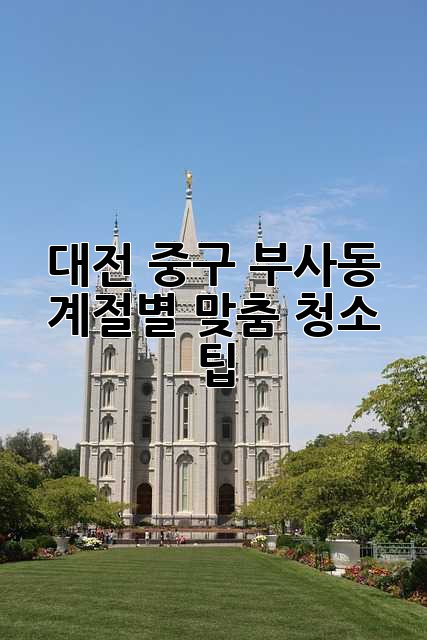 대전 중구 부사동 계절별 맞춤 청소 팁! ✨ 대전 중구 부사동 계절별 맞춤 청소 팁! ✨