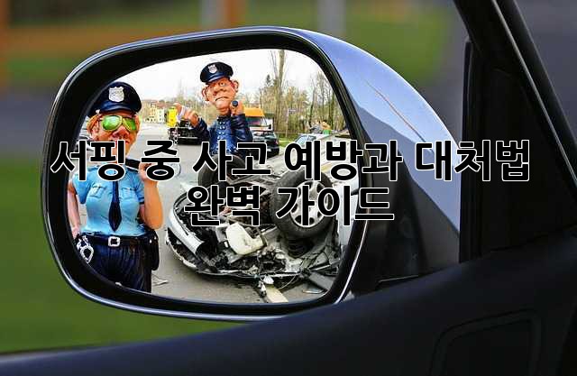 서핑 중 사고 예방과 대처법 완벽 가이드