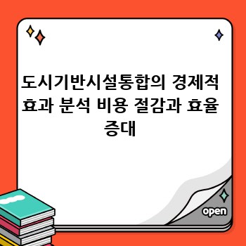 도시기반시설통합의 경제적 효과 분석 비용 절감과 효율 증대