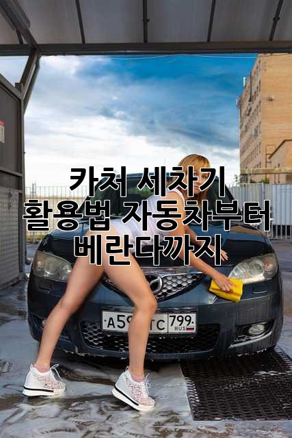 카처 세차기 활용법: 자동차부터 베란다까지! ✨