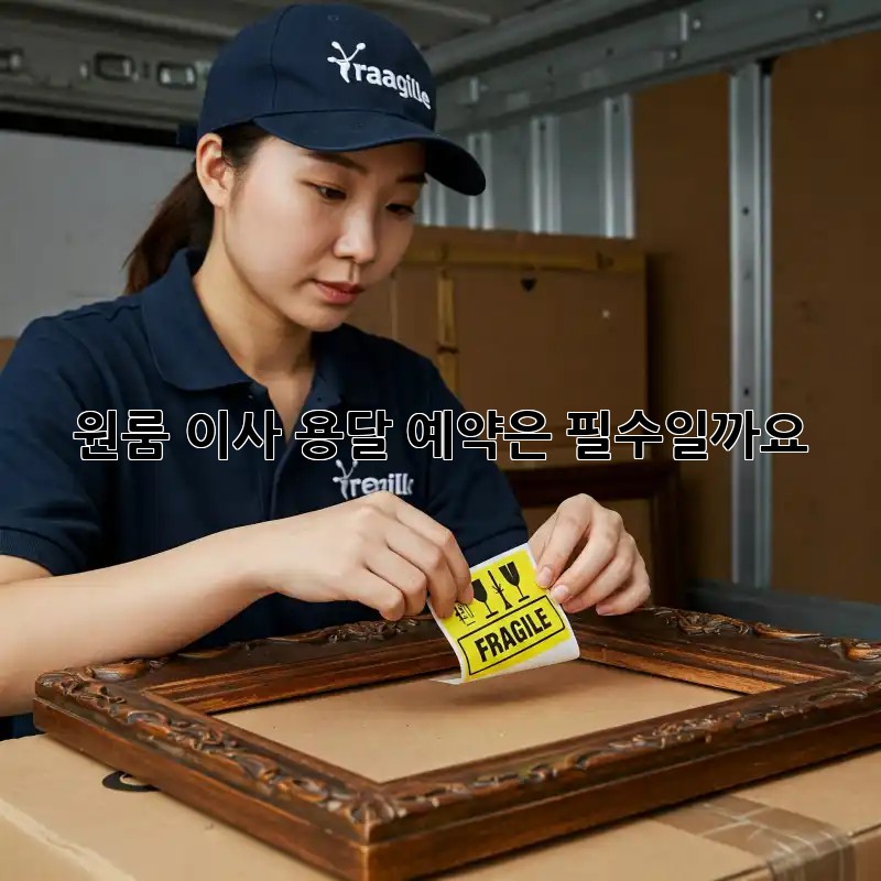 원룸 이사, 용달 예약은 필수일까요?