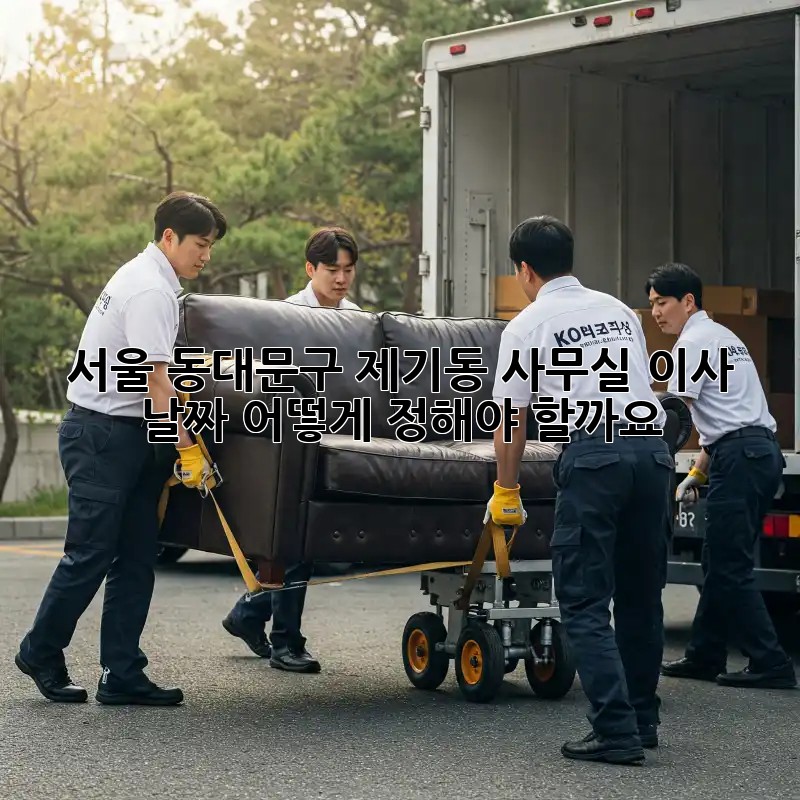 서울 동대문구 제기동 사무실 이사 날짜, 어떻게 정해야 할까요? 🤔