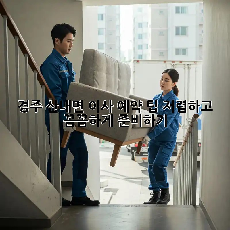 경주 산내면 이사 예약 팁: 저렴하고 꼼꼼하게 준비하기! 💯