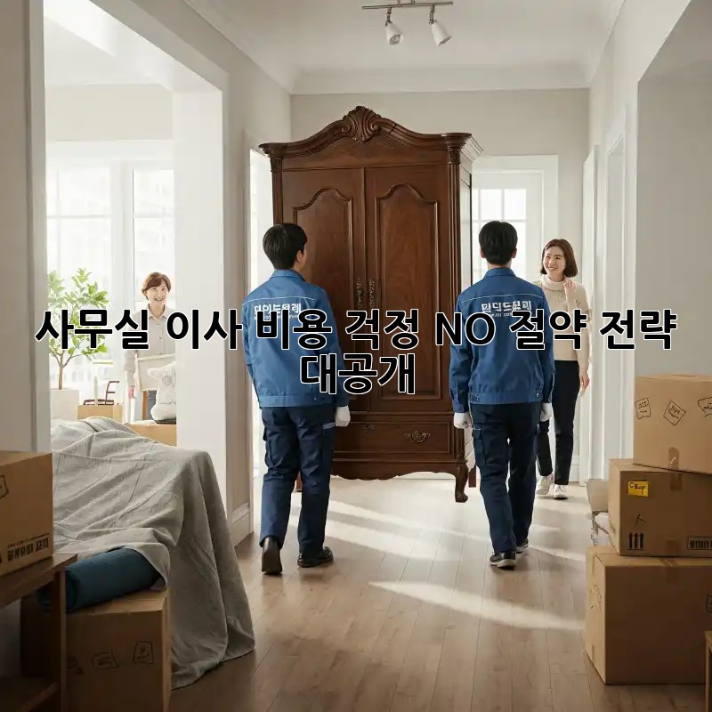 사무실 이사? 비용 걱정 NO! 절약 전략 대공개!