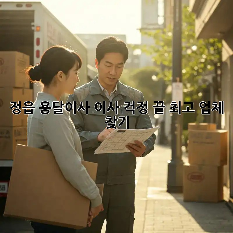 정읍 용달이사, 이사 걱정 끝! 최고 업체 찾기