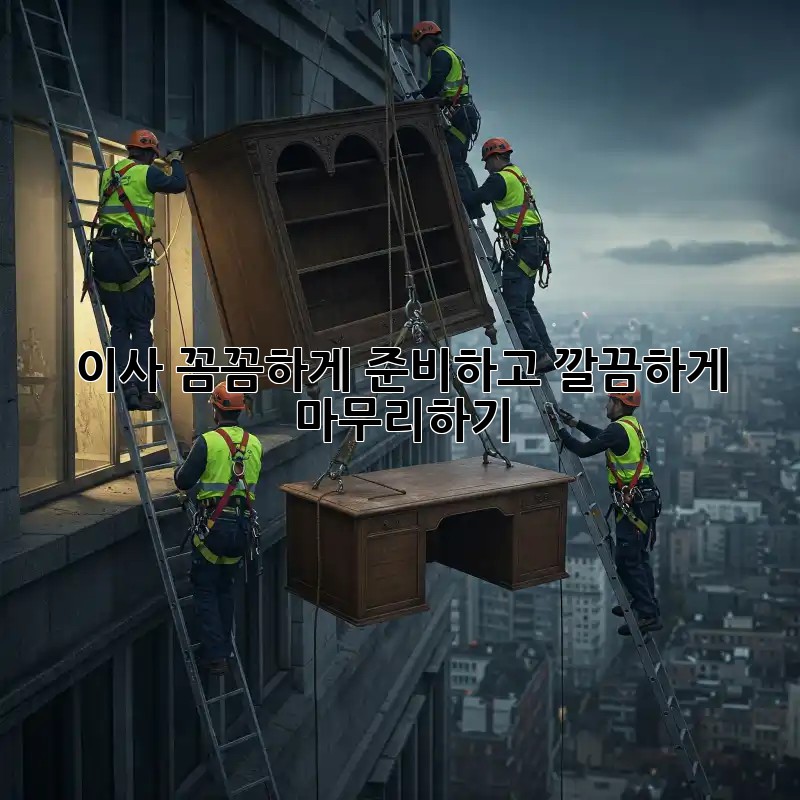 이사, 꼼꼼하게 준비하고 깔끔하게 마무리하기!