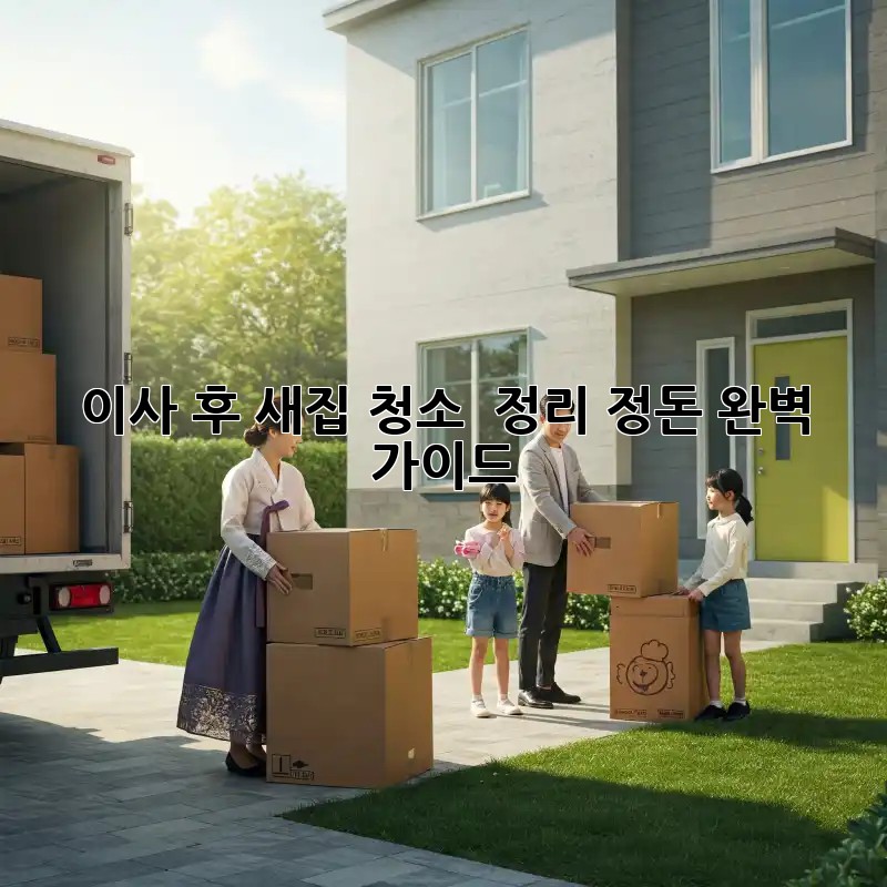 이사 후 새집 청소 & 정리 정돈 완벽 가이드!