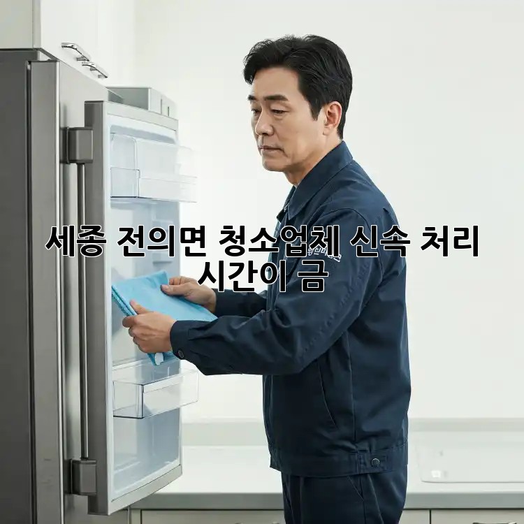세종 전의면 청소업체 신속 처리: 시간이 금! ✨