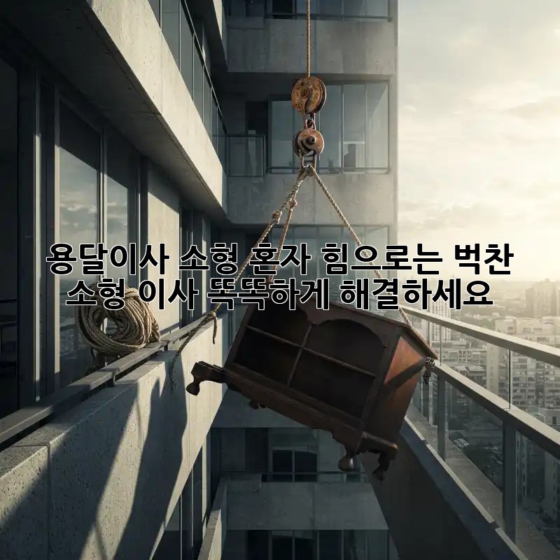 용달이사 소형: 혼자 힘으로는 벅찬 소형 이사, 똑똑하게 해결하세요!