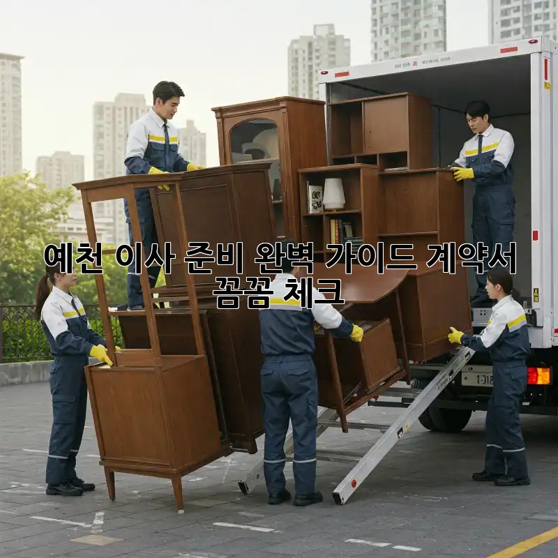 예천 이사 준비 완벽 가이드: 계약서 꼼꼼 체크!
