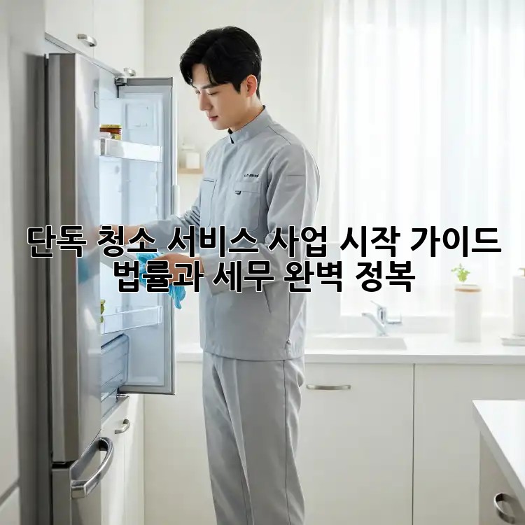단독 청소 서비스 사업 시작 가이드: 법률과 세무 완벽 정복!