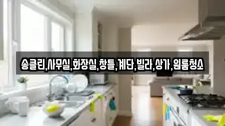 송클린,사무실,화장실,창틀,계단,빌라,상가,원룸청소