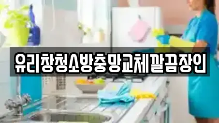 유리창청소방충망교체깔끔장인