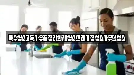 특수청소고독사유품정리화재청소쓰레기집청소사무실청소