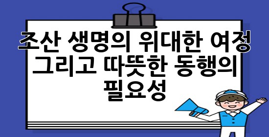 조산: 생명의 위대한 여정, 그리고 따뜻한 동행의 필요성 ✨ 조산: 생명의 위대한 여정, 그리고 따뜻한 동행의 필요성 ✨