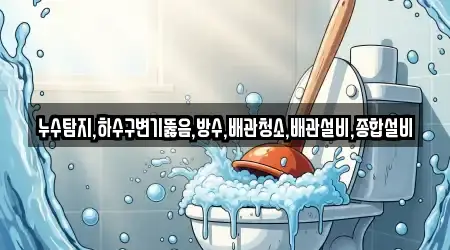 누수탐지,하수구변기뚫음,방수,배관청소,배관설비,종합설비