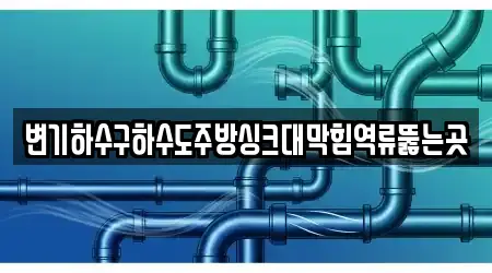 변기하수구하수도주방싱크대막힘역류뚫는곳