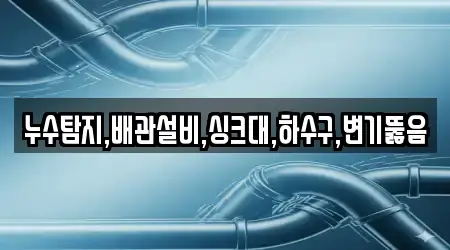 누수탐지,배관설비,싱크대,하수구,변기뚫음