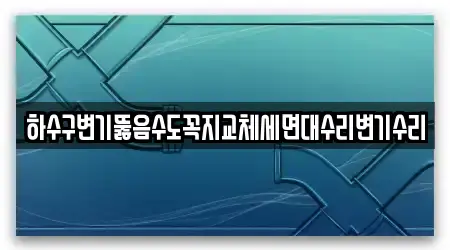 하수구변기뚫음수도꼭지교체세면대수리변기수리