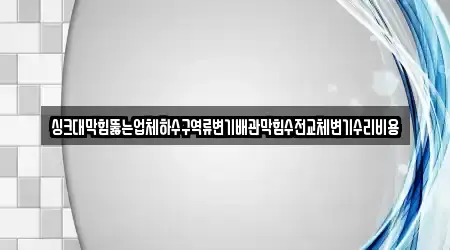 싱크대막힘뚫는업체하수구역류변기배관막힘수전교체변기수리비용