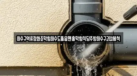 하수구역류정화조막힘하수도뚫음맨홀막힘식당주방하수구고압세척
