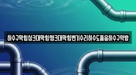 하수구막힘싱크대막힘씽크대막힘변기수리하수도뚫음하수구약방