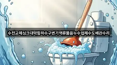 수전교체싱크대막힘하수구변기역류뚫음누수업체수도배관수리