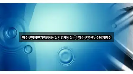 하수구막힘변기막힘세탁실막힘세탁실누수하수구역류누수탐지방수