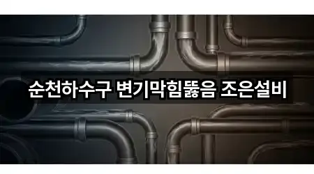 순천하수구 변기막힘뚫음 조은설비