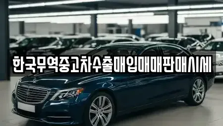 강원 강릉시 사천면 중고차매입 전문 한국무역중고차수출매입매매판매시세