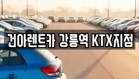 강원 강릉시 성남동 렌트카 전문 건아렌트카 강릉역 KTX지점