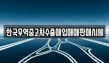 강원 동해시 묵호진동 중고차매매 전문 한국무역중고차수출매입매매판매시세