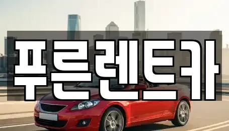 강원 양양군 서면 렌트카 전문 푸른렌트카