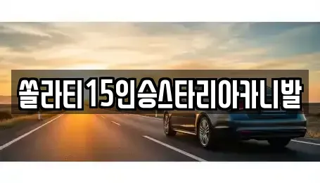강원 원주시 신림면 렌트카 전문 쏠라티15인승스타리아카니발