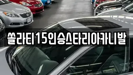 강원 원주시 호저면 렌트카 전문 쏠라티15인승스타리아카니발