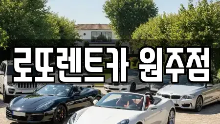 강원 원주시 호저면 장기렌트카 전문 로또렌트카 원주점
