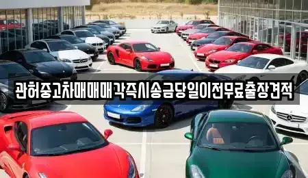 강원 원주시 호저면 중고차 전문 관허중고차매매매각즉시송금당일이전무료출장견적