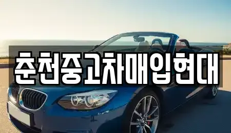 강원 춘천시 칠전동 중고차 전문 춘천중고차매입현대
