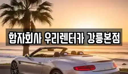 강원특별자치도 강릉시 송정동 렌트카 전문 합자회사 우리렌터카 강릉본점