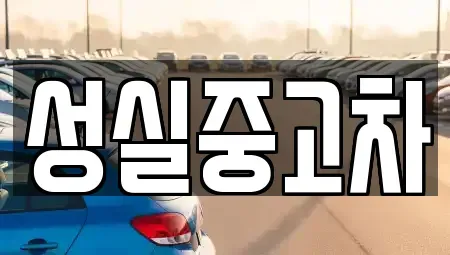 강원특별자치도 속초시 영랑동 중고차매매 전문 성실중고차