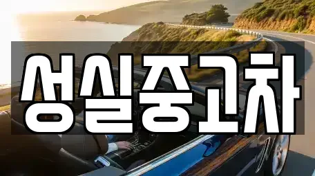 강원특별자치도 양구군 동면 중고차 전문 성실중고차