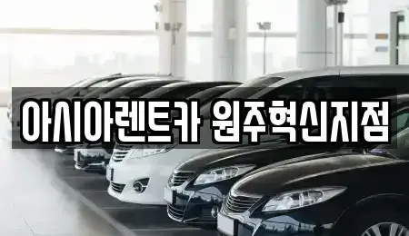 강원특별자치도 원주시 판부면 장기렌트카 전문 아시아렌트카 원주혁신지점