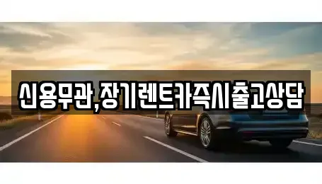 경기 고양시 일산동구 중산동 장기렌트카 전문 신용무관,장기렌트카즉시출고상담