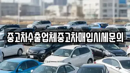 경기 고양시 일산동구 중산동 중고차매매 전문 중고차수출업체중고차매입시세문의