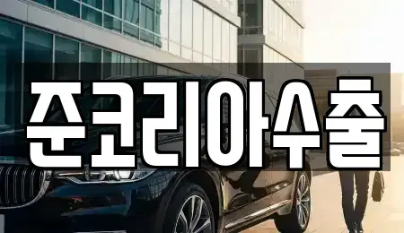 경기 부천시 원미구 약대동 중고차 전문 준코리아수출