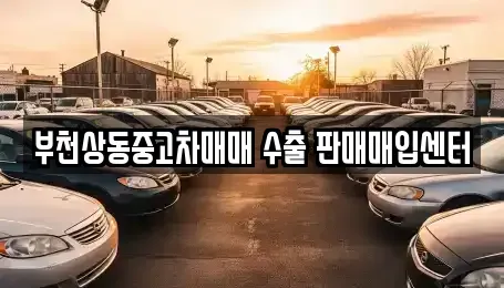 경기 부천시 원미구 중동 중고차매매 전문 부천상동중고차매매 수출 판매매입센터