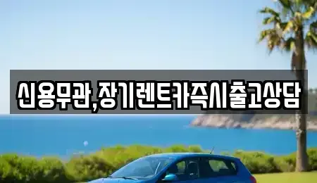 경기 부천시 장기렌트카 전문 신용무관,장기렌트카즉시출고상담