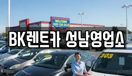경기 성남시 수정구 사송동 장기렌트카 전문 BK렌트카 성남영업소