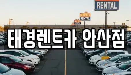 경기 안산시 단원구 와동 렌트카 전문 태경렌트카 안산점