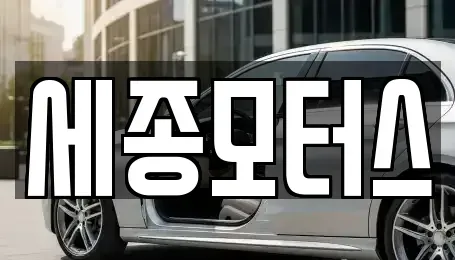 경기 안산시 단원구 와동 중고차매매 전문 세종모터스